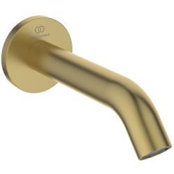 Ideal Standard Joy Duvardan Küvet Gagası 65x65 mm, 160 mm çıkış ucu projeksiyonu, 25 l/dk (3 bar) Fırçalanmış Altın