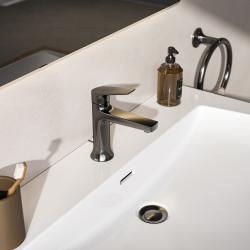 Ideal Standard La Dolce Vita Etajerli Lavabo 1260x535x155 mm, 1 tek batarya delikli, taşma delikli Beyaz E263301 uygulama örneği