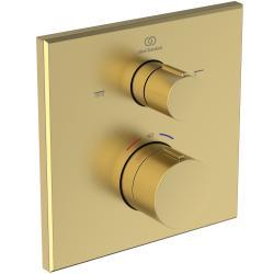 Ideal Standard Ceratherm C100 Ankastre Banyo Bataryası 157x64x157 mm, Çıkış sayısı: 2, Kit 1 gerekli (A1000NU), 20.0 l/dk (3 bar) Mat Siyah