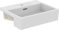 Ideal Standard Extra Yarım Tezgah Üstü Lavabo 500x420x145 mm, 1 tek batarya delikli, taşma delikli Beyaz