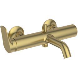 Ideal Standard La Dolce Vita Aplike Banyo ve Duş Bataryası 304x225x130 mm, 202 mm çıkış ucu projeksiyonu, 12 l/dk (3 bar) Fırçalanmış Altın