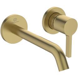 Ideal Standard Joy Duvara Monte Lavabo Armatürü 193x114.5 mm, 180 mm çıkış ucu projeksiyonu, Kit 1 gerekli (A1313), 5 l/dk (3 bar), sifon kumandasız Silver Storm