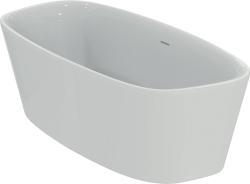 Ideal Standard Dea Bağımsız Küvet 1900x900x610 mm, batarya deliksiz, taşma delikli, sifon kumandalı Beyaz