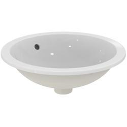 Ideal Standard Connect Tezgah Altı Lavabo 480x480x175 mm, batarya deliksiz, taşma delikli Beyaz E505301
