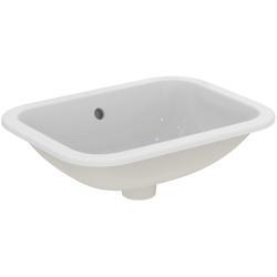 Ideal Standard Connect Lavabo 500x380x175 mm, batarya deliksiz, taşma delikli Beyaz