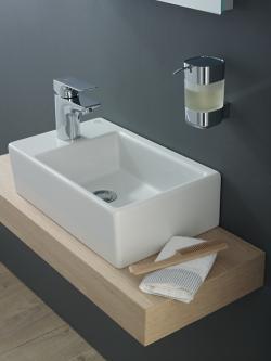 Ideal Standard Strada Tezgah Üstü Lavabo 450x270x130 mm, 1 tek batarya delikli, taşma deliksiz Beyaz K081701 uygulama örneği
