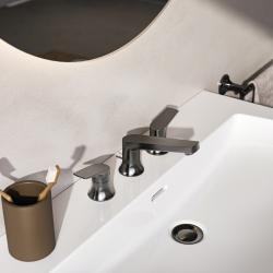 Ideal Standard La Dolce Vita Etajerli Lavabo 860x470x145 mm, 3 batarya delikli, taşma delikli Beyaz uygulama örneği