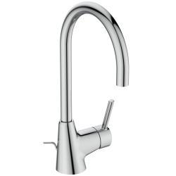Ideal Standard Ceraline Lavabo Bataryası 120x216x323 mm, 160 mm çıkış ucu projeksiyonu, 3.8 l/dk (3 bar), sifon kumandalı Mat Siyah