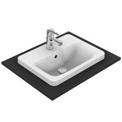 Ideal Standard Connect Lavabo 500x390x175 mm, 1 tek batarya delikli, taşma delikli Beyaz