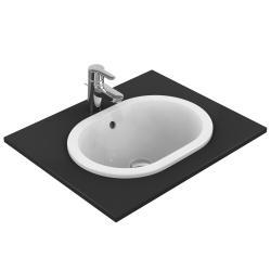 Ideal Standard Connect Lavabo 480x350x175 mm, batarya deliksiz, taşma delikli Beyaz