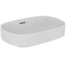Ideal Standard Linda-X Çanak Lavabo 550x380x155 mm, batarya deliksiz, taşma delikli Beyaz