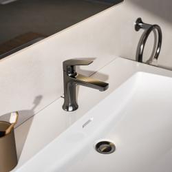 Ideal Standard La Dolce Vita Etajerli Lavabo 860x470x145 mm, 1 tek batarya delikli, taşma delikli Beyaz uygulama örneği