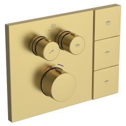 Ideal Standard Ceratherm Navigo Solos Ankastre Duş Armatürü 213x63x157 mm, Kit 1 gerekli (A1000) Mat Siyah