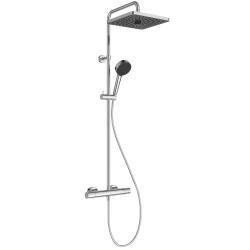 Ideal Standard Ceratherm T25+ Aplike Duş Bataryası Dahil Duş Sistemi 315x510.5x1117 mm, 12 l/dk (3 bar) Krom