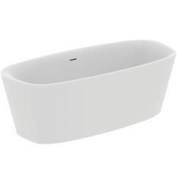 Ideal Standard Dea Bağımsız Küvet 1800x800x610 mm, batarya deliksiz, taşma delikli, sifon kumandasız Mat Siyah