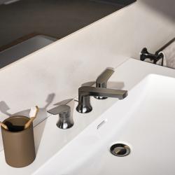 Ideal Standard La Dolce Vita Etajerli Lavabo 1260x535x155 mm, 3 batarya delikli, taşma delikli Beyaz E269701 uygulama örneği