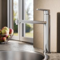 Ideal Standard Cerafine Model O Mutfak Armatürü 50x246x281 mm, 205 mm çıkış ucu projeksiyonu, 9 l/dk (3 bar) Krom uygulama örneği