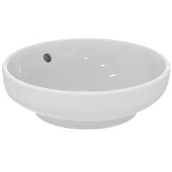 Ideal Standard i.life B Çanak Lavabo 400x400x140 mm, taşlanmış alt yüzey, batarya deliksiz, taşma delikli Beyaz