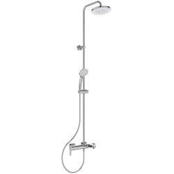 Ideal Standard Cerafine Model O Aplike Duş Bataryası Dahil Duş Sistemi 308x497x1507 mm, 191 mm çıkış ucu projeksiyonu, 20.0 l/dk (3 bar) Krom