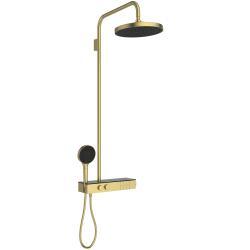 Ideal Standard Ceratherm Solos Aplike Duş Bataryası Dahil Duş Sistemi 434x667x1211 mm, 12.0 l/dk (3 bar) Manyetik Gri