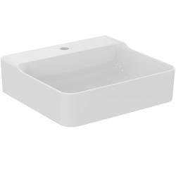 Ideal Standard Conca Lavabo 500x450x145 mm, 1 tek batarya delikli, taşma deliksiz Beyaz