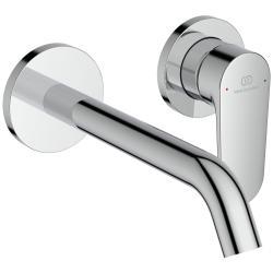 Ideal Standard Cerafine O Nuovo Duvara Monte Lavabo Armatürü 175x189x112.5 mm, 180 mm çıkış ucu projeksiyonu, Kit 1 gerekli, 4 l/dk (3 bar), sifon kumandasız Mat Siyah
