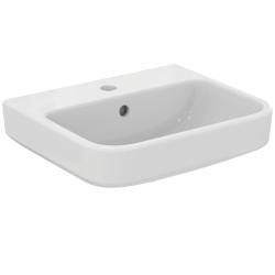 Ideal Standard i.life B Tezgah Üstü Lavabo 450x380x160 mm, 1 tek batarya delikli, taşma delikli Beyaz