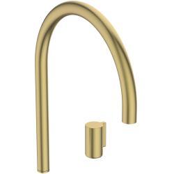 Ideal Standard Solos Lavabo Bataryası 20x246x301 mm, 221 mm çıkış ucu projeksiyonu, 5 l/dk (3 bar), sifon kumandasız Silver Storm