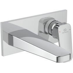 Ideal Standard Ceraplan Duvara Monte Lavabo Armatürü 193x115.5 mm, 166 mm çıkış ucu projeksiyonu, Kit 1 gerekli (A1313), 3.8 l/dk (3 bar), sifon kumandasız Krom