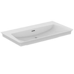 Ideal Standard La Dolce Vita Etajerli Lavabo 860x470x145 mm, batarya deliksiz, taşma delikli Beyaz