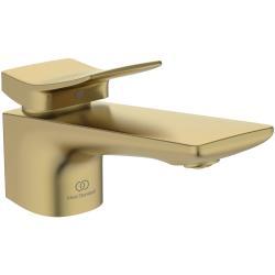 Ideal Standard Conca Lavabo Bataryası 48x201x96 mm, 132 mm çıkış ucu projeksiyonu, 5 l/dk (3 bar), sifon kumandalı Fırçalanmış Altın