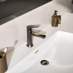 Ideal Standard La Dolce Vita Etajerli Lavabo 1260x535x155 mm, 1 tek batarya delikli, taşma delikli Beyaz E263201 uygulama örneği