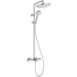 Ideal Standard Ceratherm T25 Aplike Banyo ve Duş Bataryası Dahil Duş Sistemi 510.5x1117 mm, 163 mm çıkış ucu projeksiyonu, 12.0 l/dk (3 bar) Krom