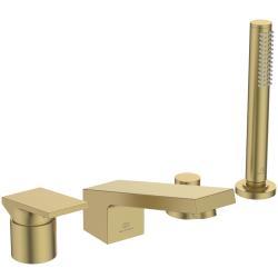 Ideal Standard Extra Küvet Bataryası 348x202x204 mm, 160 mm çıkış ucu projeksiyonu, 12 l/dk (3 bar) Fırçalanmış Altın