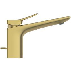 Ideal Standard Conca Lavabo Bataryası 48x209x133 mm, 140 mm çıkış ucu projeksiyonu, 5 l/dk (3 bar), sifon kumandalı Fırçalanmış Altın