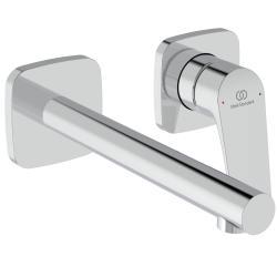 Ideal Standard Ceralife C Duvara Monte Lavabo Armatürü 175x198x110.5 mm, 180 mm çıkış ucu projeksiyonu, Kit 1 gerekli (A1313), 3.8 l/dk (3 bar), sifon kumandasız Krom
