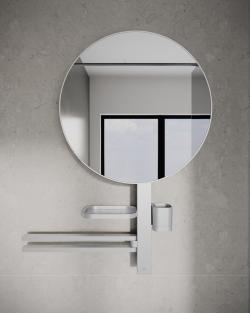 Ideal Standard Alu+ Makyaj Aynası 640x145.5x817 mm Silver uygulama örneği