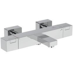 Ideal Standard Ceratherm C100 Aplike Banyo ve Duş Bataryası 313x176x65 mm, 161 mm çıkış ucu projeksiyonu, 22.0 l/dk (3 bar) Krom