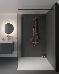 Ideal Standard Alu+ Makyaj Aynası 640x145.5x817 mm Rose uygulama örneği