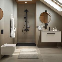 Ideal Standard Alu+ Makyaj Aynası 640x145.5x817 mm Mat Siyah