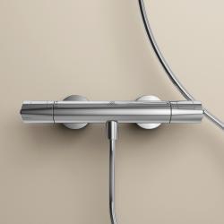 Ideal Standard Ceratherm T100 Aplike Duş Armatürü 325x103x70 mm, 22 l/dk (3 bar) Krom uygulama örneği