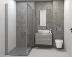 Ideal Standard Idealrain Sürgülü Duş Seti 105x903 mm, 8 l/dk (3 bar) Fırçalanmış Altın uygulama örneği