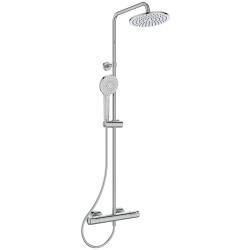 Ideal Standard Ceratherm T50 Aplike Duş Bataryası Dahil Duş Sistemi 325x493.5x1117 mm, 12.0 l/dk (3 bar) Krom