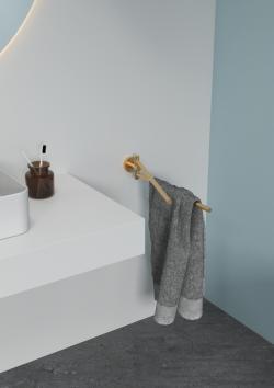 Ideal Standard Iom Havluluk 48x370x76 mm Fırçalanmış Altın uygulama örneği