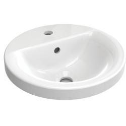 Ideal Standard Connect Lavabo 380x380x165 mm, 1 tek batarya delikli, taşma delikli Beyaz
