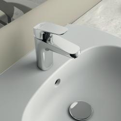 Ideal Standard Ceraflex Lavabo Bataryası 47x144x159 mm, 110 mm çıkış ucu projeksiyonu, 3.8 l/dk (3 bar), sifon kumandasız Krom uygulama örneği