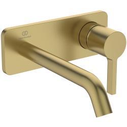 Ideal Standard Joy Duvara Monte Lavabo Armatürü 175x105.5 mm, 180 mm çıkış ucu projeksiyonu, Kit 1 gerekli (A1313), 5 l/dk (3 bar), sifon kumandasız Manyetik Gri
