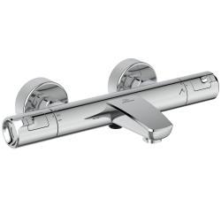 Ideal Standard Ceratherm T50 Aplike Banyo ve Duş Bataryası 325x185x70 mm, 161 mm çıkış ucu projeksiyonu, 22.0 l/dk (3 bar) Krom