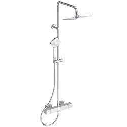 Ideal Standard Ceratherm C100 Aplike Duş Bataryası Dahil Duş Sistemi 313x491.5x1117 mm, 12.0 l/dk (3 bar) Krom