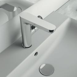 Ideal Standard Cerafine Model O Lavabo Bataryası 98x175x180 mm, 135 mm çıkış ucu projeksiyonu, 3.8 l/dk (3 bar), sifon kumandasız Krom uygulama örneği